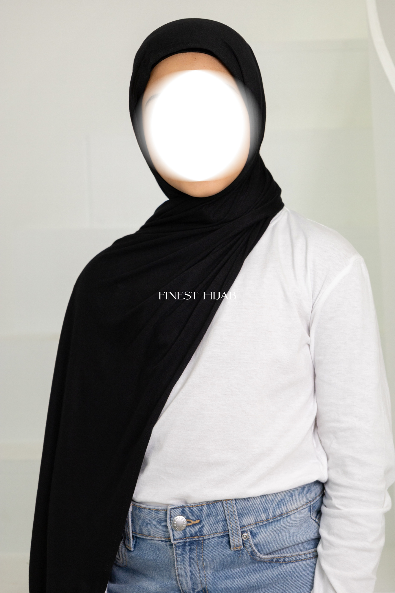 KIDS JERSEY HIJAB BLACK