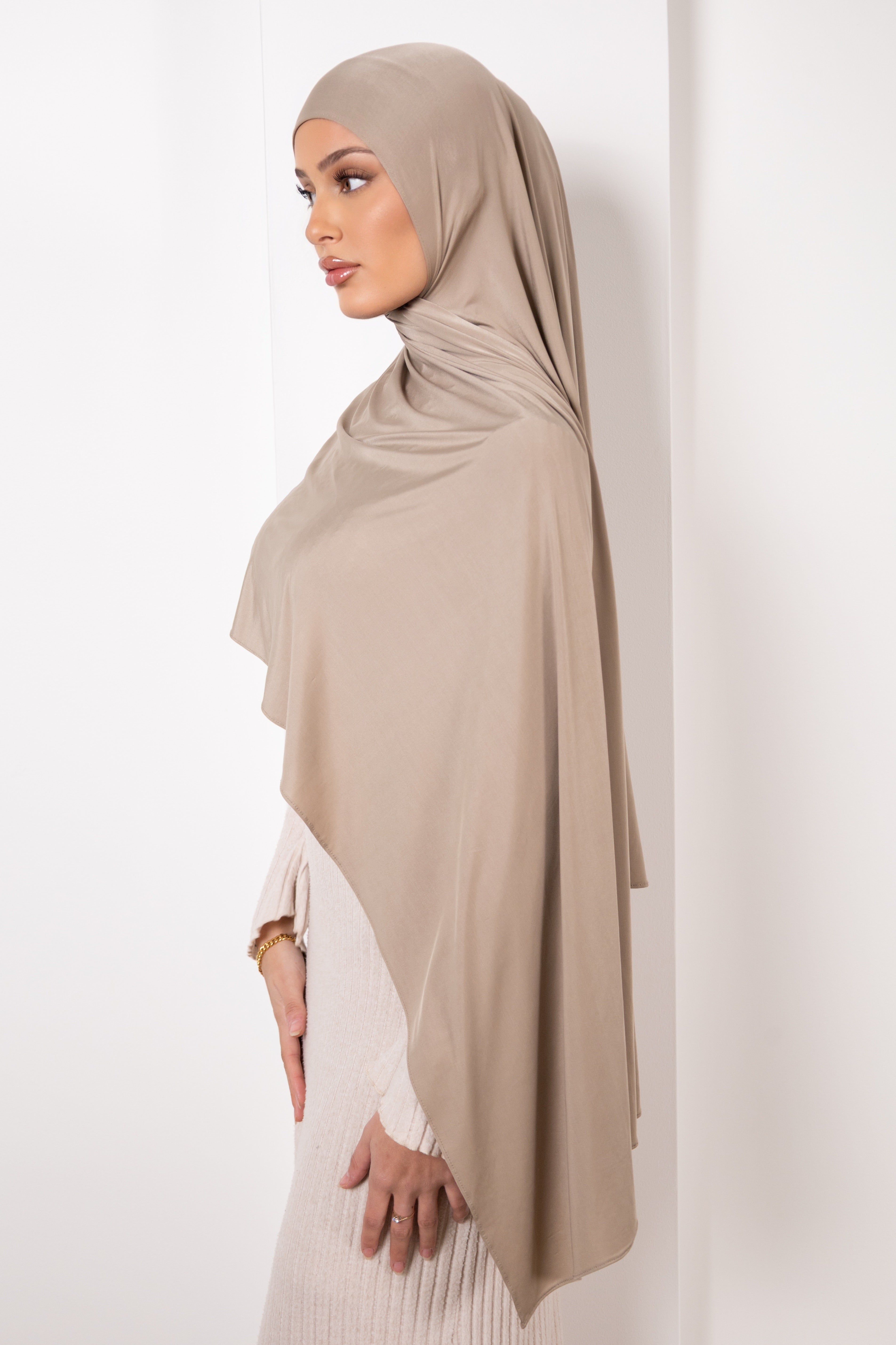 LIQUID JERSEY STONE HIJAB CAP SET
