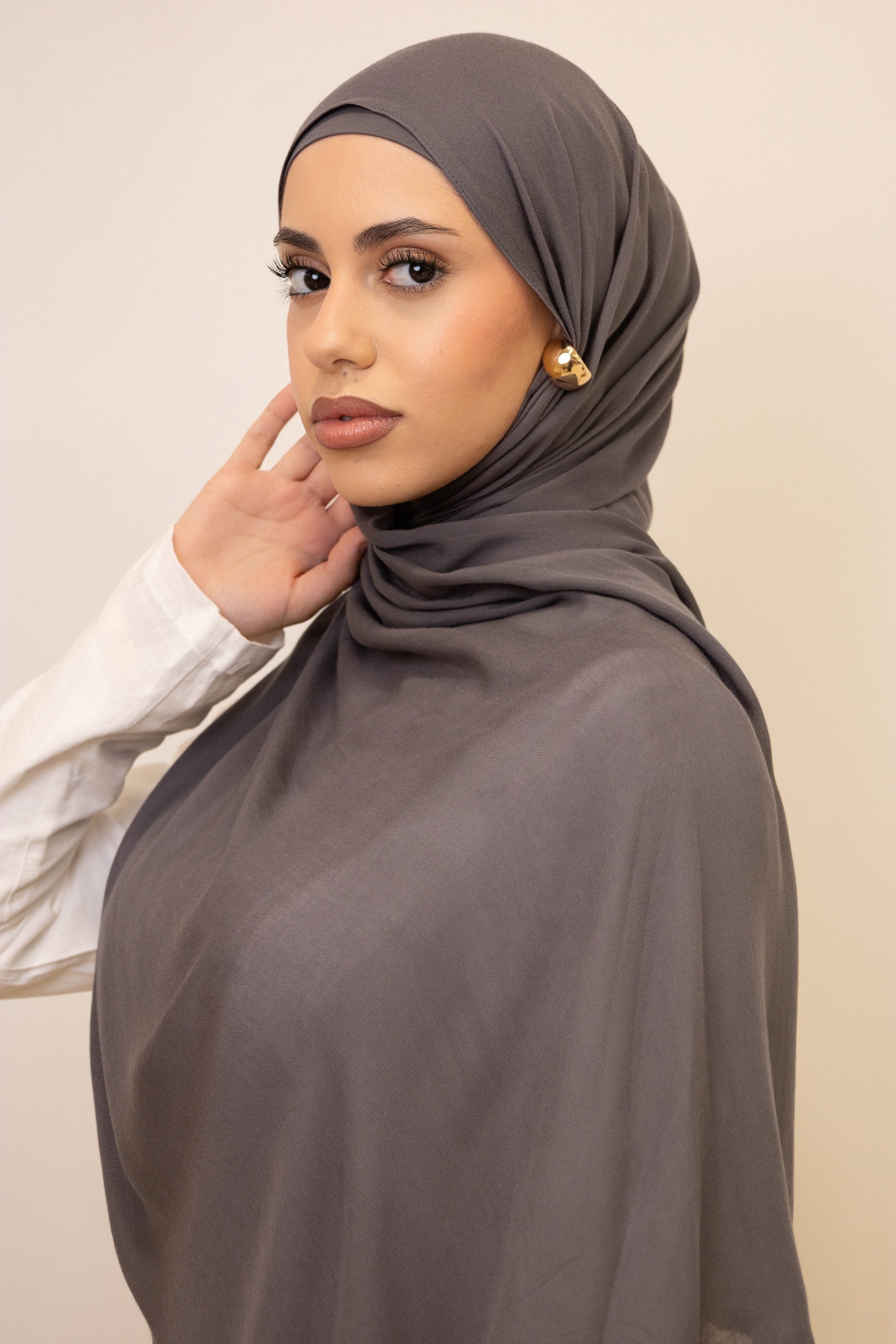 MODAL DARK GREY UNDER CAP HIAJB SET