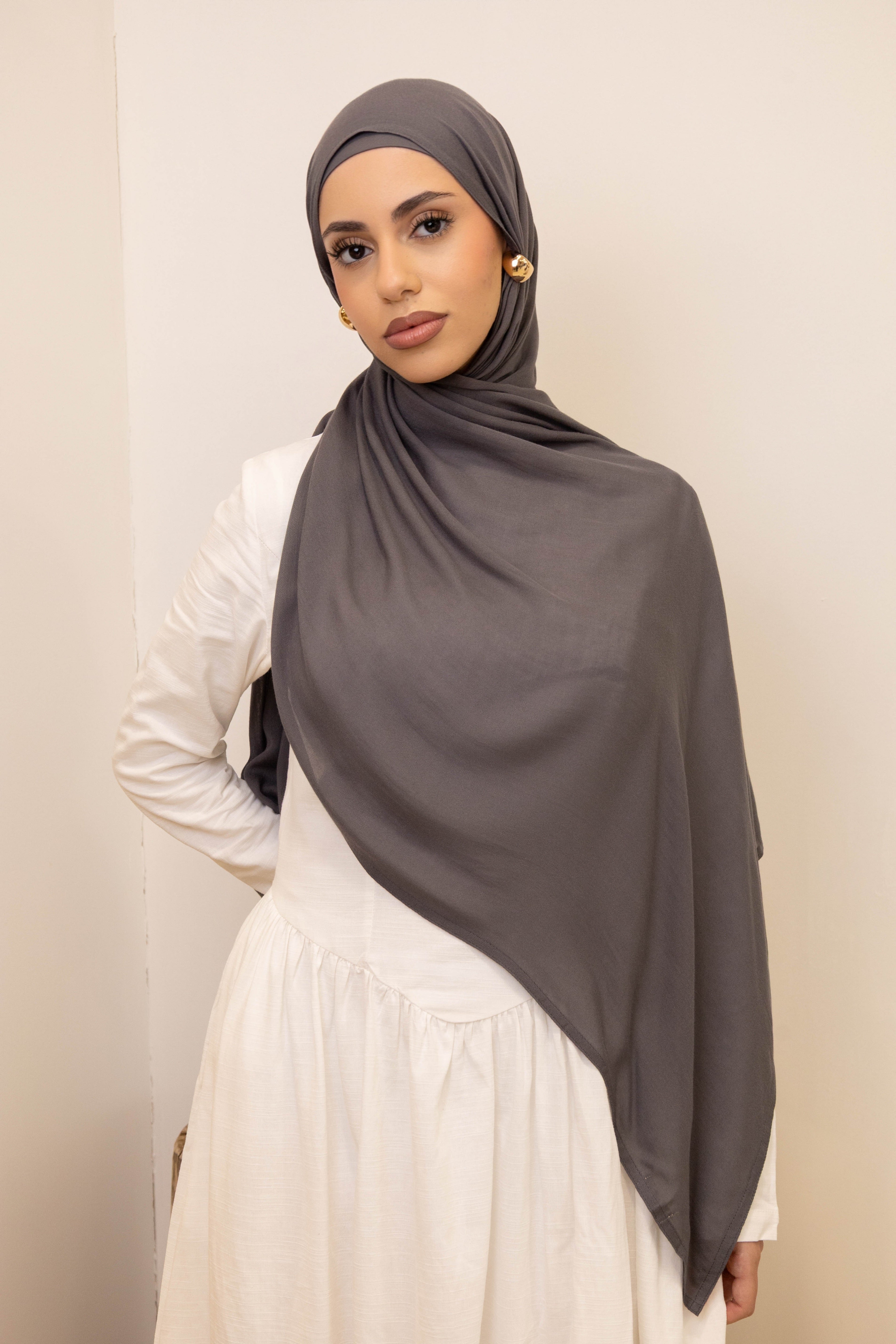 MODAL DARK GREY UNDER CAP HIAJB SET