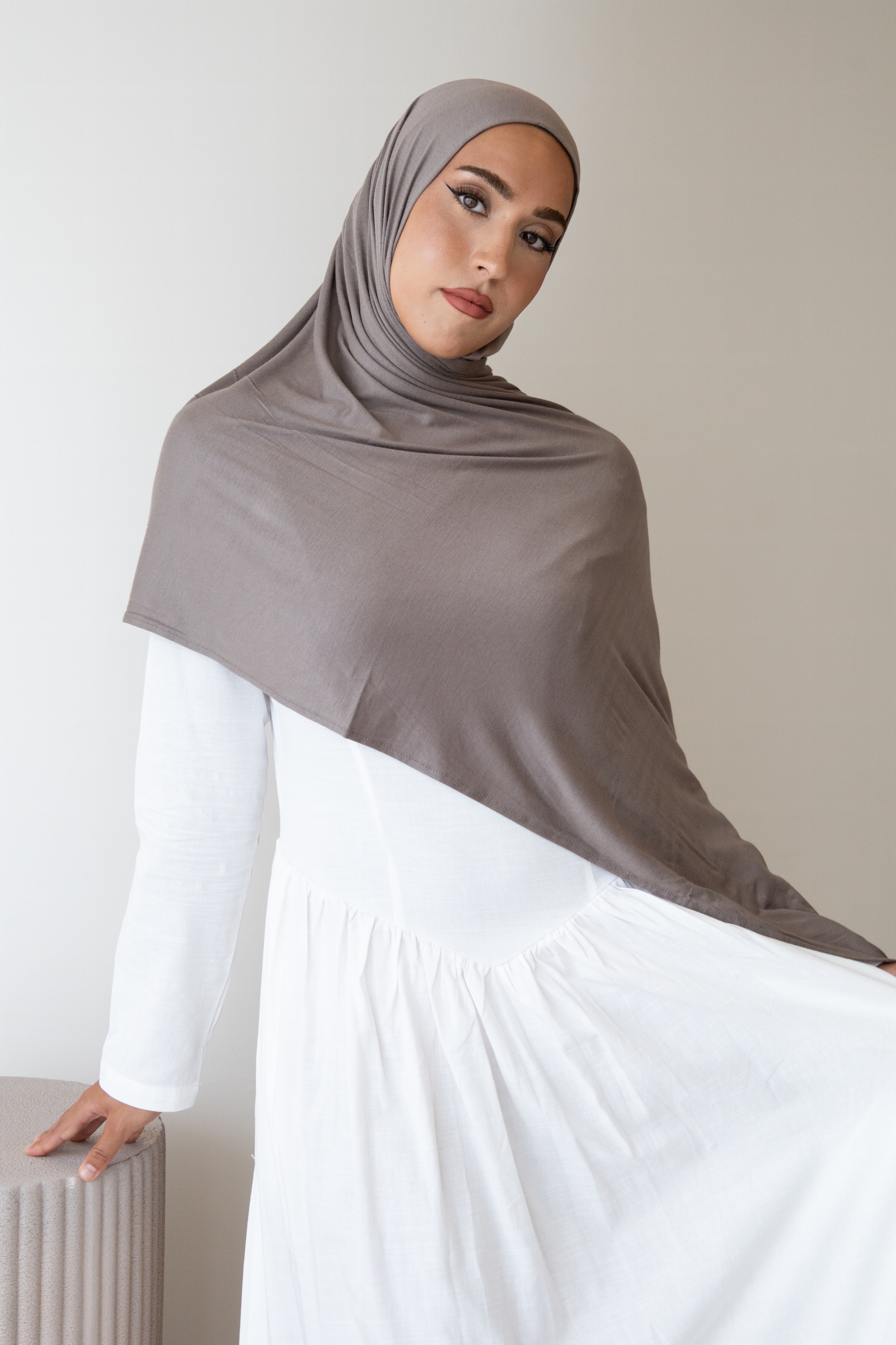 EASY WEAR ASH UNDER CAP HIJAB SET