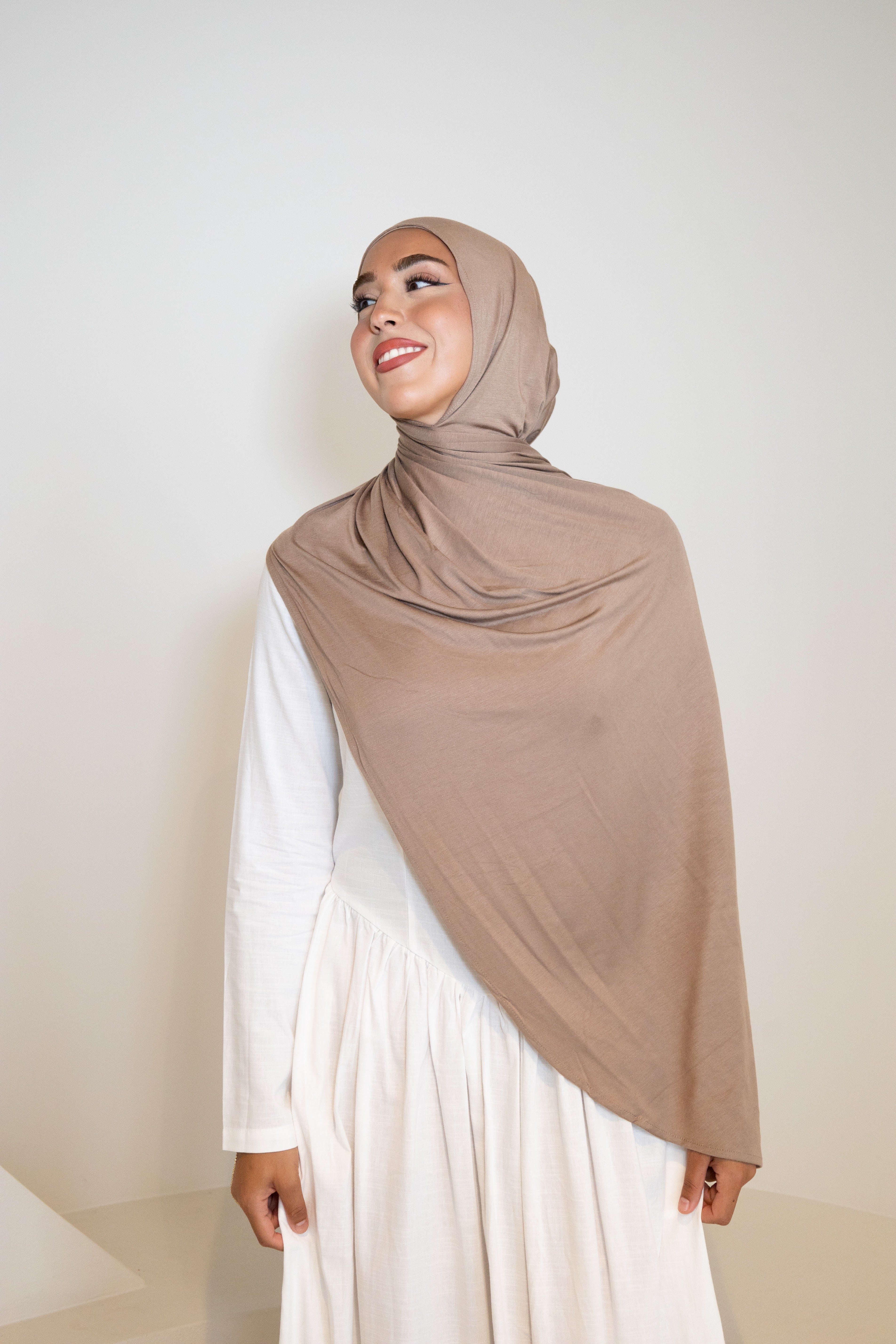 EASY WEAR LATTE UNDER CAP HIJAB SET