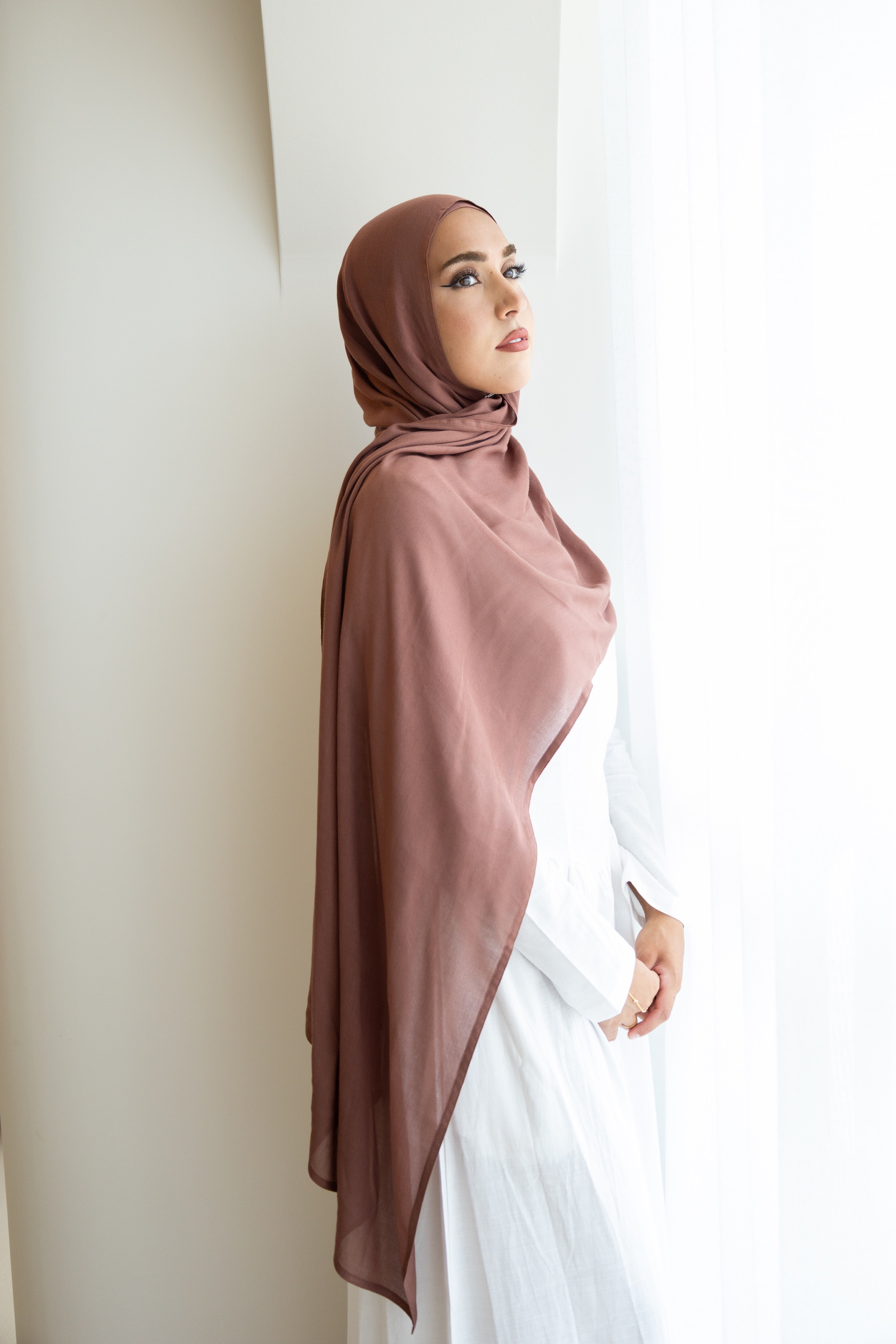 MODAL AMBER UNDER CAP HIJAB SET