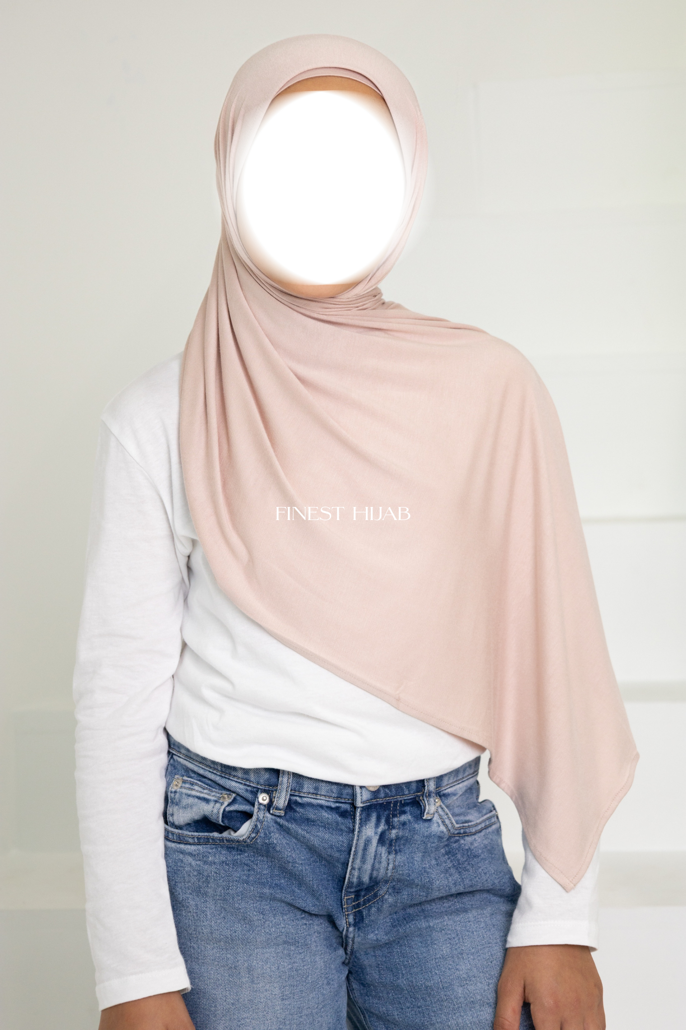 KIDS JERSEY HIJAB BALLET PINK