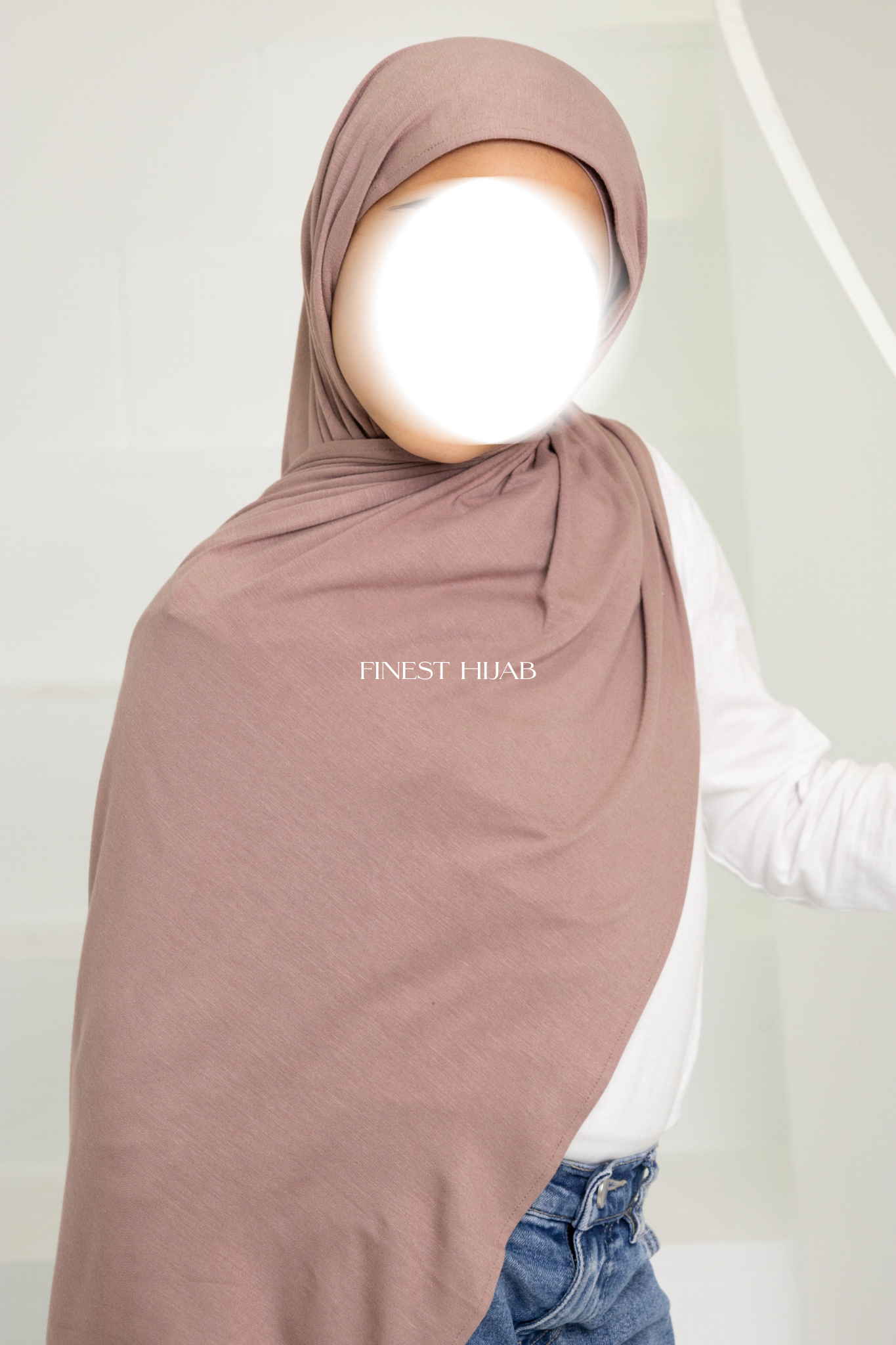 KIDS JERSEY HIJAB PINK LAVENDER