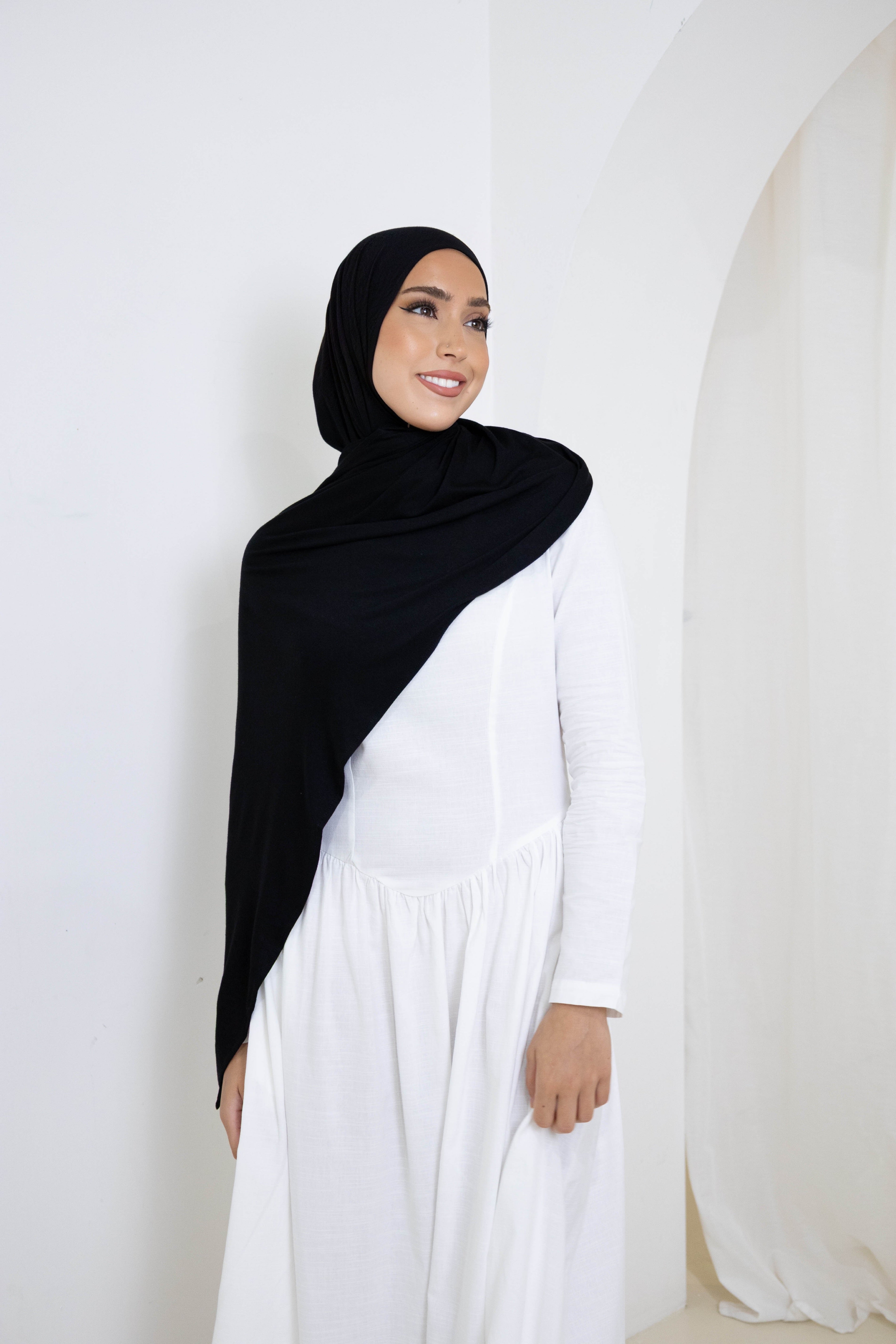 Jersey Hijab Midnight with Matching Cap