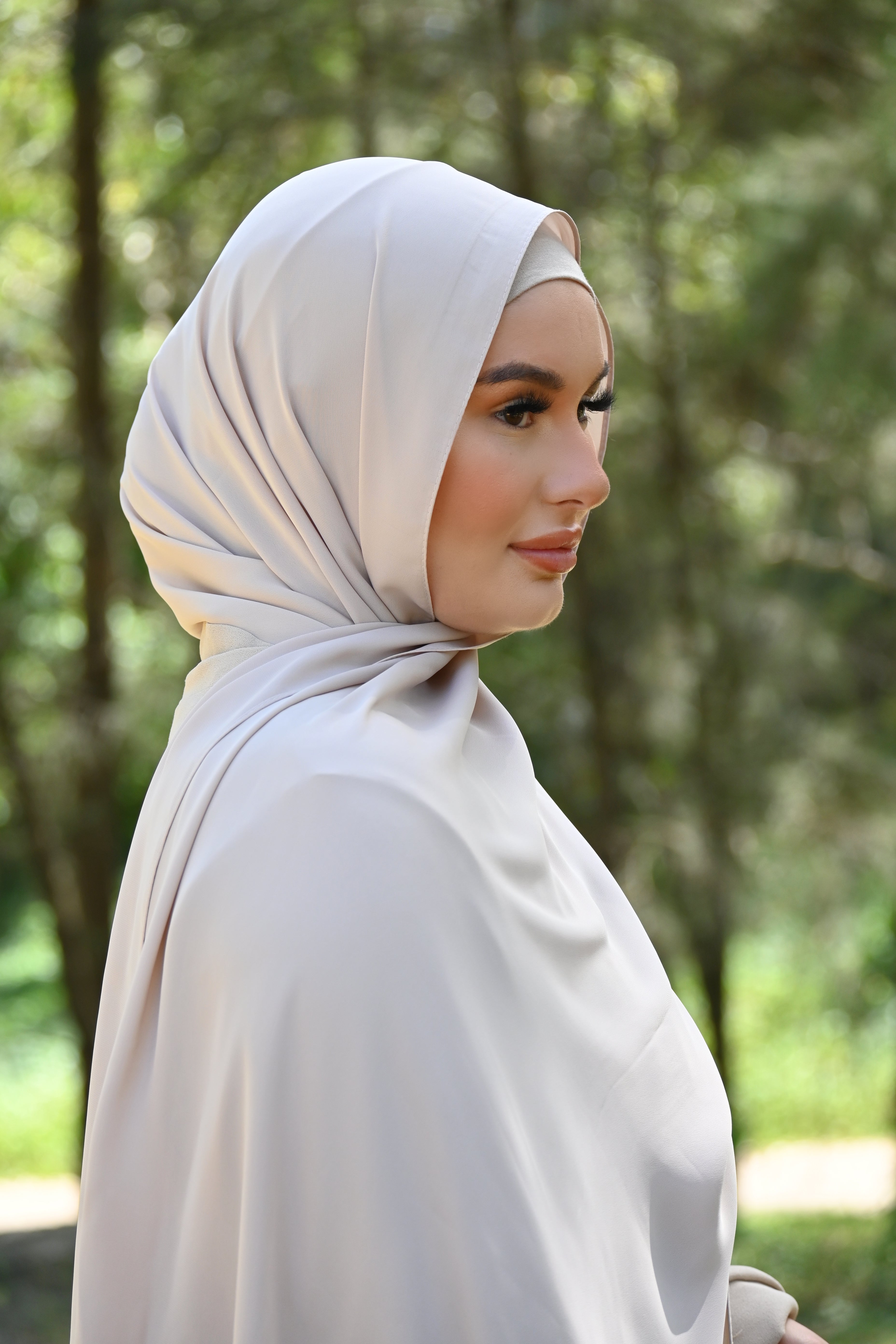 Medina Silk Hiajb- French Beige