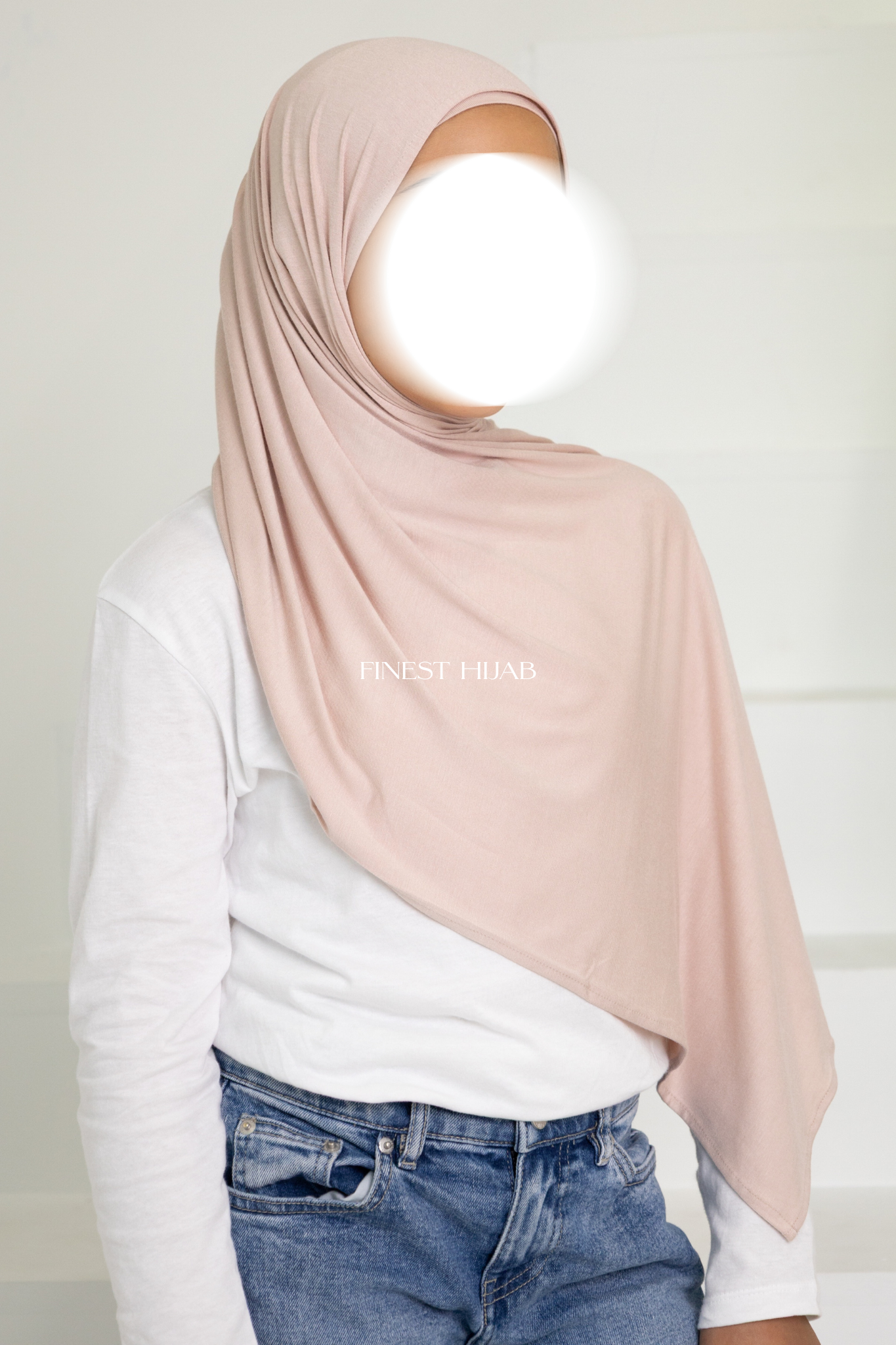 KIDS JERSEY HIJAB BALLET PINK